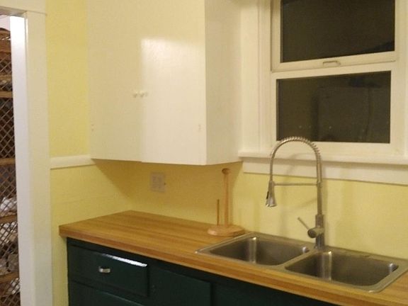 EASY CLEAN KITCHEN, NEW SINK, COUNTERTOP; REFRIGERATOR, STOV