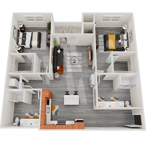 Floor plan 2X2