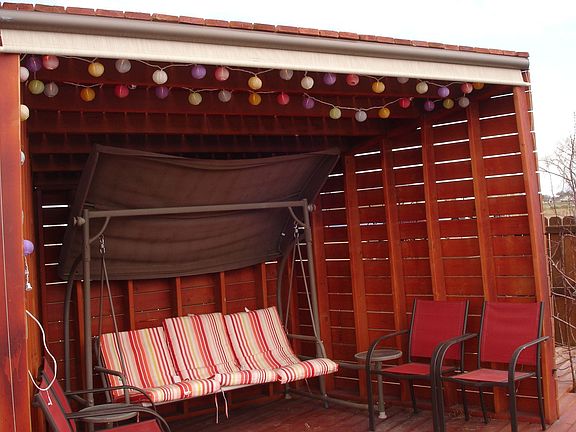 Covered area on Deck