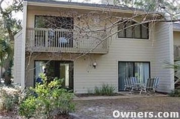 Back view of townhouse