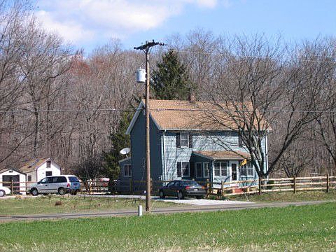 Closer view facing north