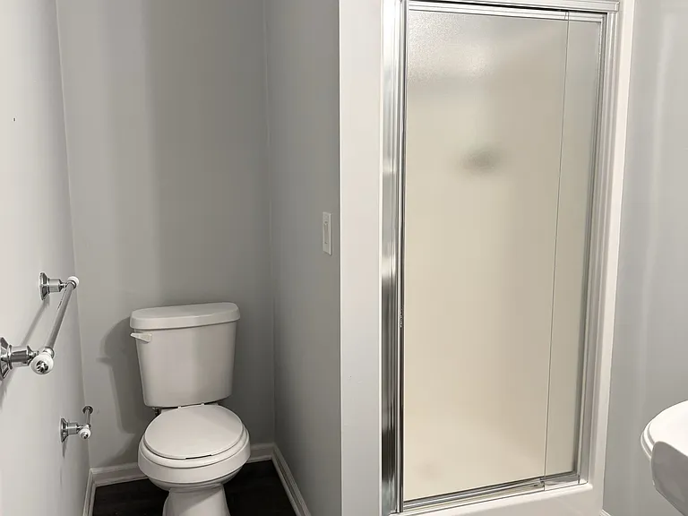 Basement full bath with shower