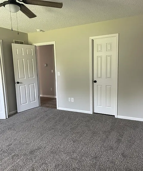 Master bedroom with "hollywood" entrance to bathroom