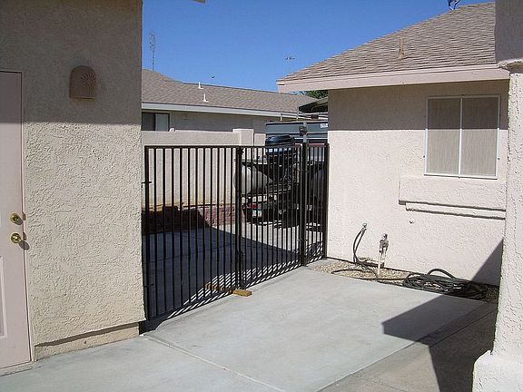 new gated back fence