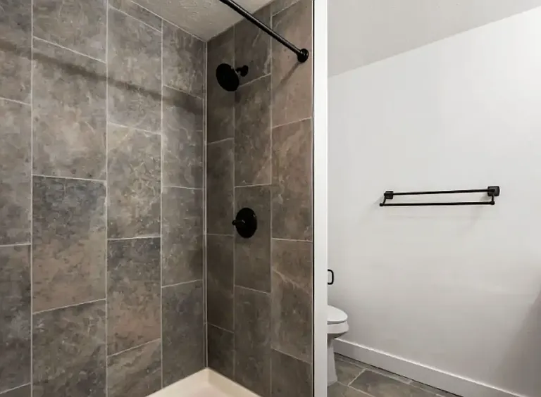 Private, newly remodeled primary bathroom.