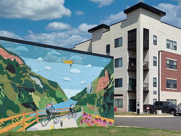 Outdoor Mural & Southeast Exterior Building
