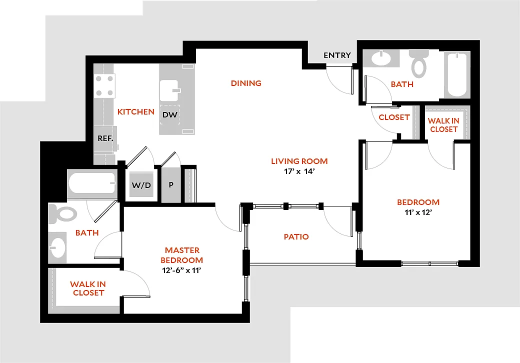 Floor plan Plan 2B