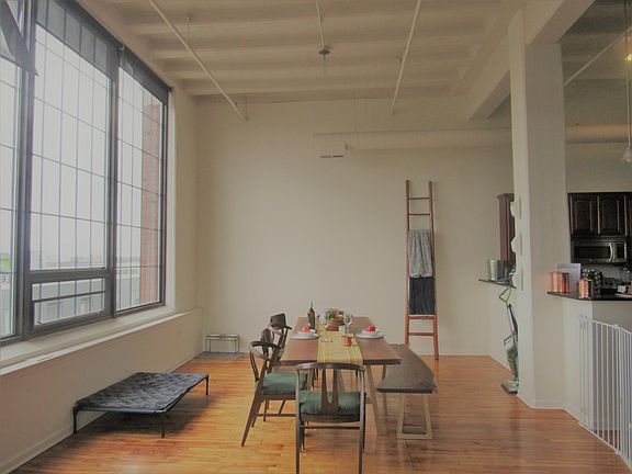 Large industrial windows allow ample light to come in!