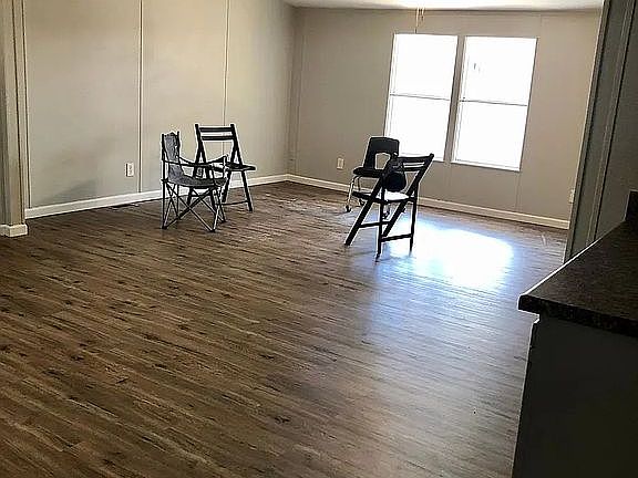 living room open to kitchen