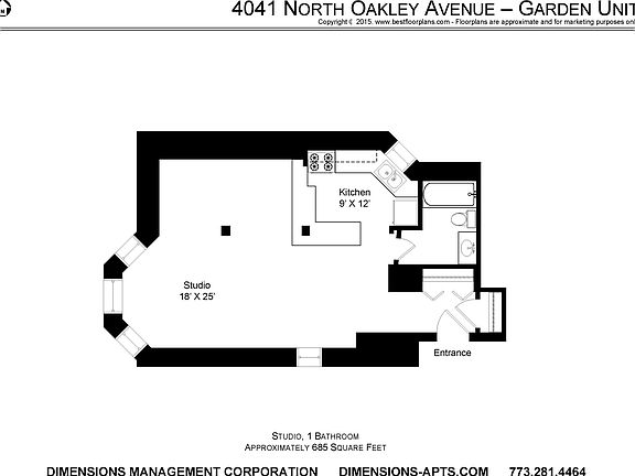 2nd image of 4041 N Oakley Ave APT 1