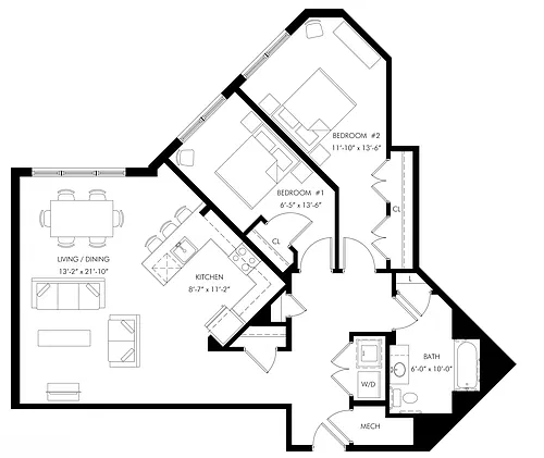 Floor plan B7 - 70