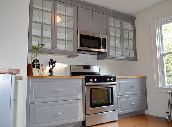 Kitchen updated with new cabinetry and appliances in Septemb