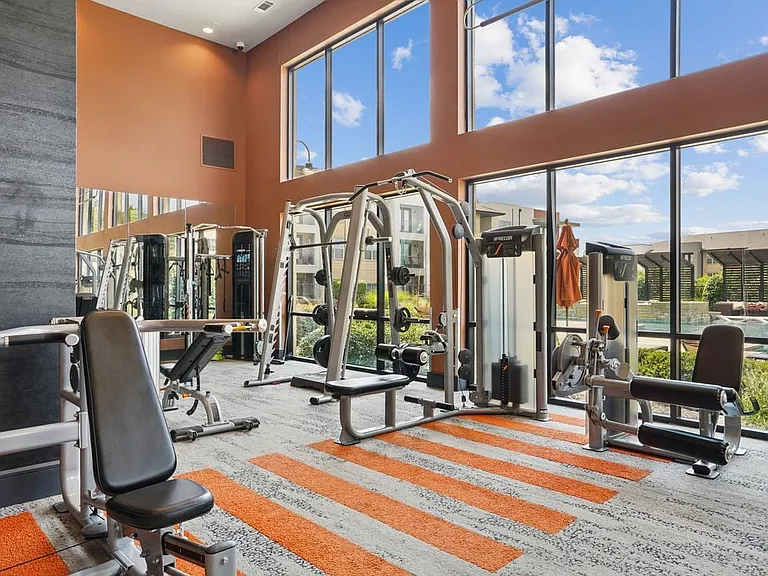 State-of-the-art fitness center with strength equipment