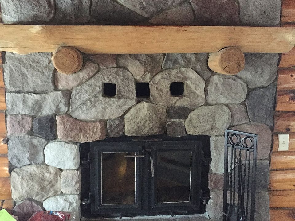 Fireplace with fans