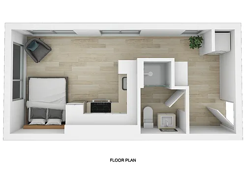 Floor plan Studio F