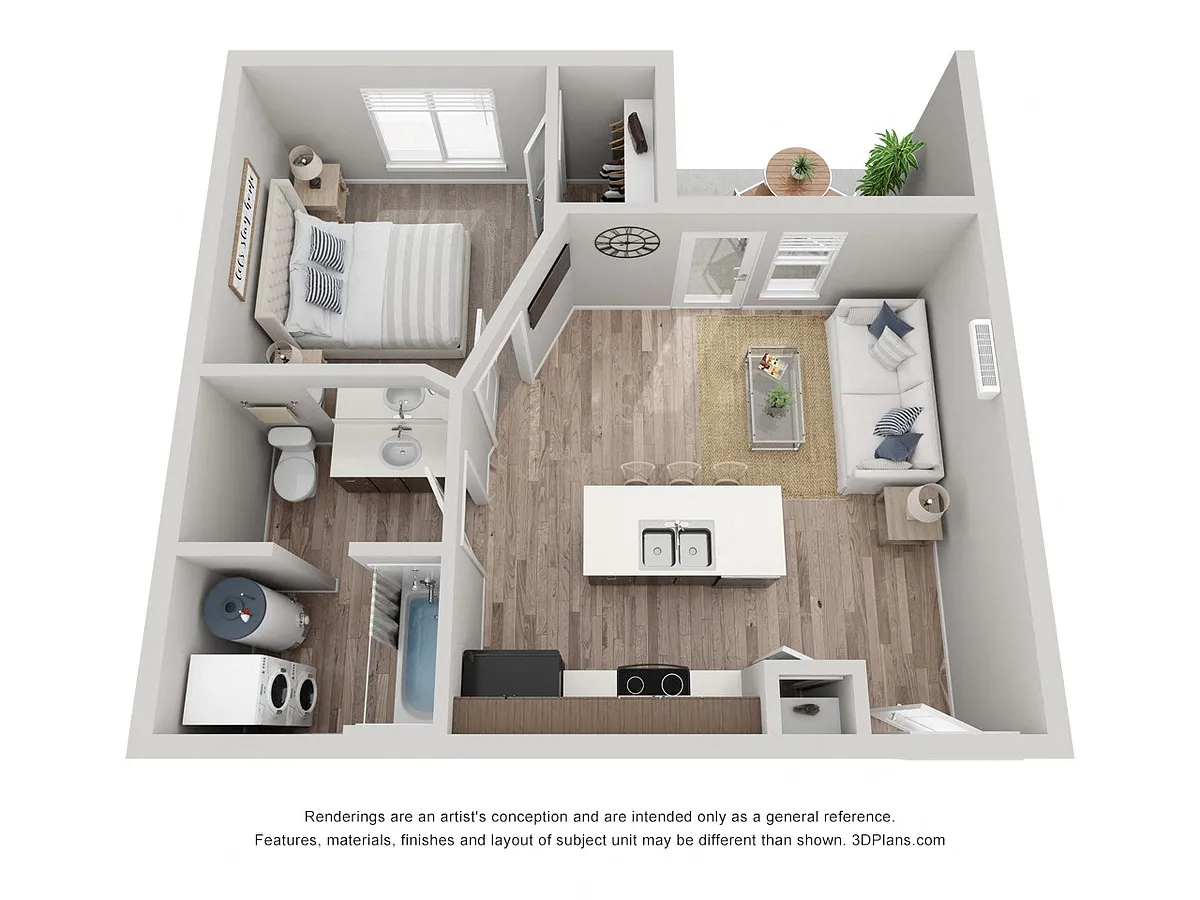 Floor plan One Bedroom