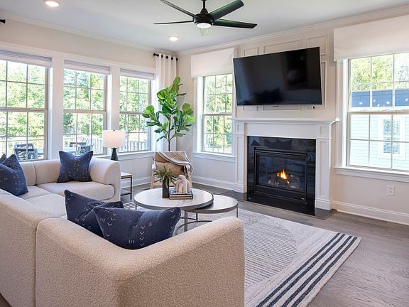 Spacious gathering room with lots of natural light