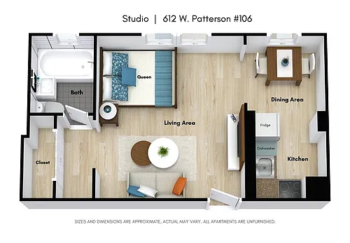 Floor plan Studio