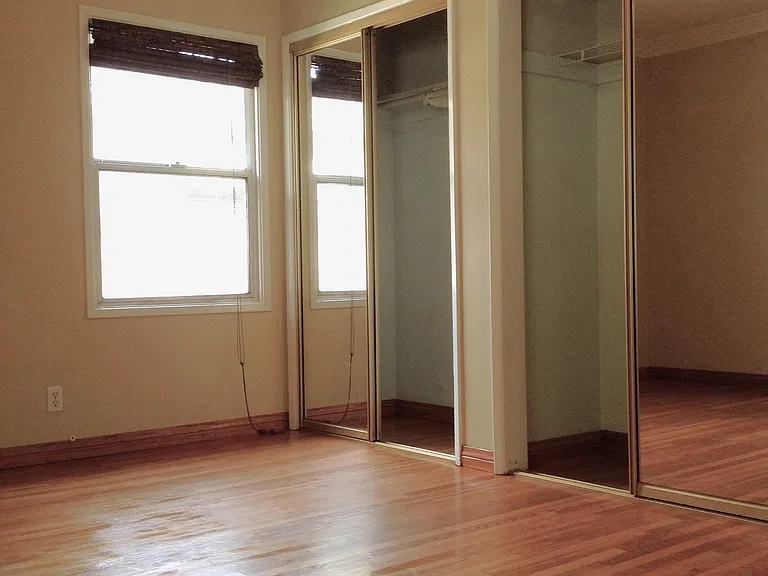 Master bedroom with double closets