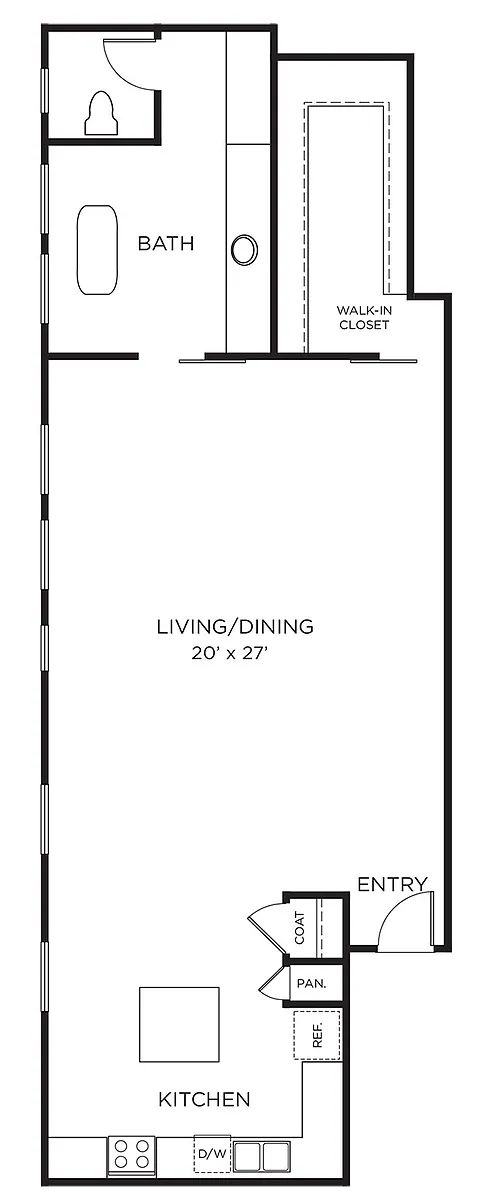 Floor plan A4 - Studio