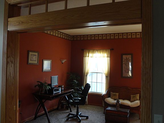 Currently set up as office/music rm, newly carpeted, also pocket doors