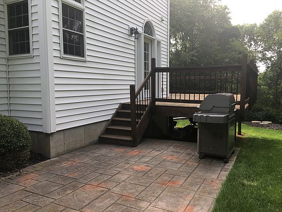 Back patio and deck