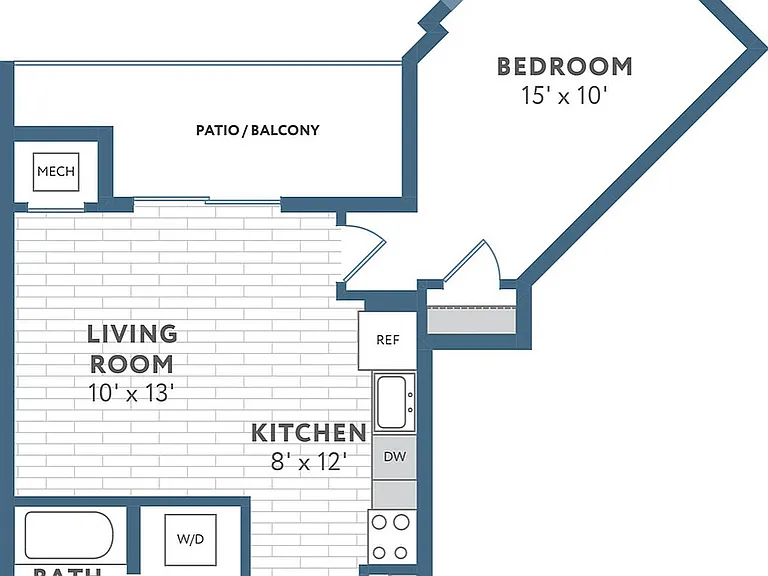 Floor Plan A3 | 22 Slate | Apartments in Madison, WI Floor Plan A3 | 22 Slate | Apartments in Madison, WI