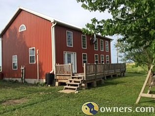 South side of house with deck