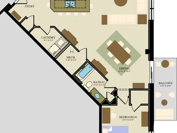 Suite 105 Plan, 117 On The Boulevard