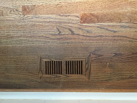 Upgraded wooden floor vents.