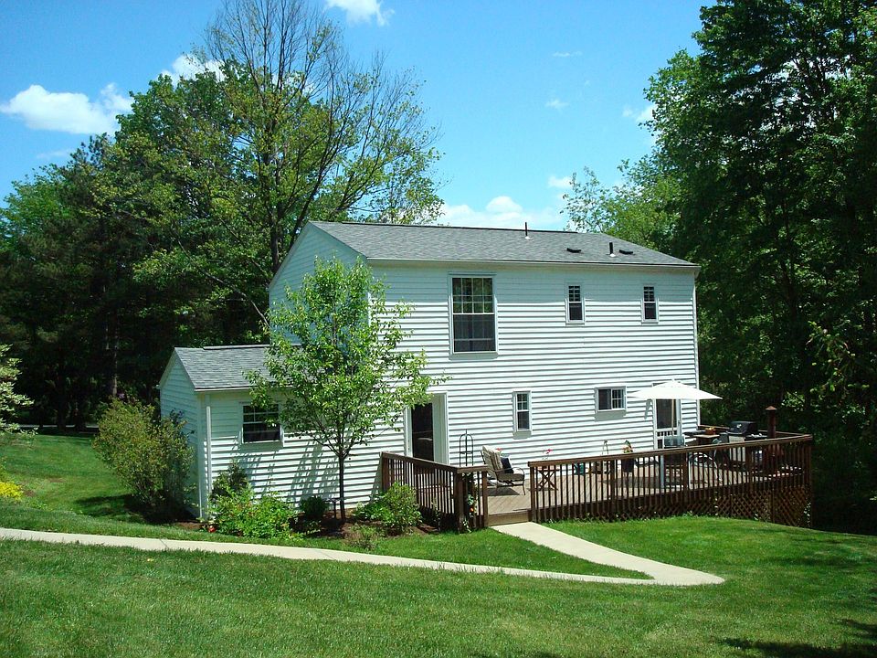 Enjoy this 30x12' deck overlooking the wooded view