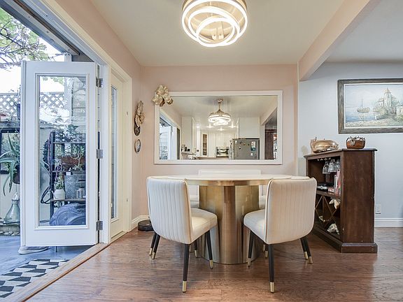 dining room and patio