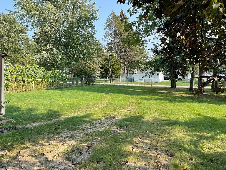 Large, fenced in yard