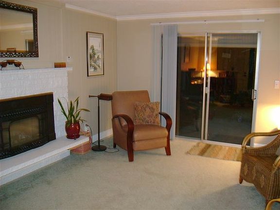 Living room with gas fireplace