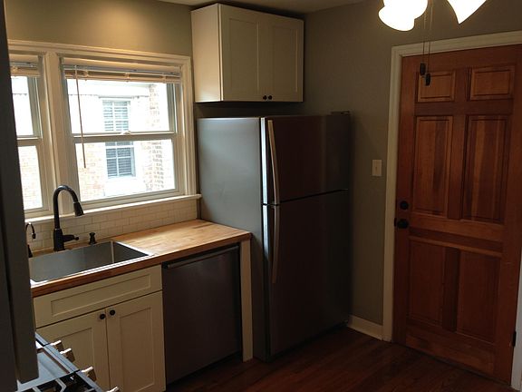 Stainless steel refrigerator.