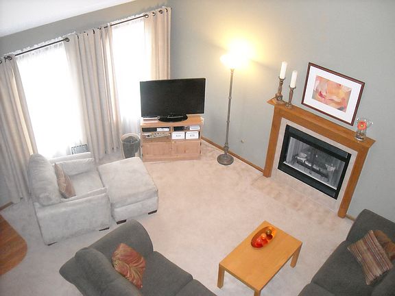 living room view from above