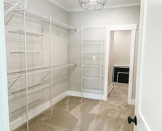 Large master closet