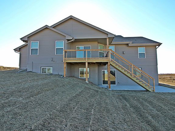 Back with deck & large patio