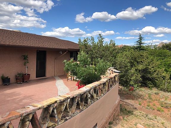 Entry patio and back yard