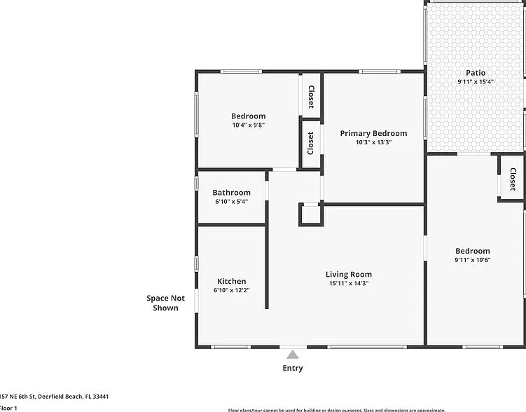 3 bed, 1.0 bath, 1007 sqft, $3,380 — Photo 2