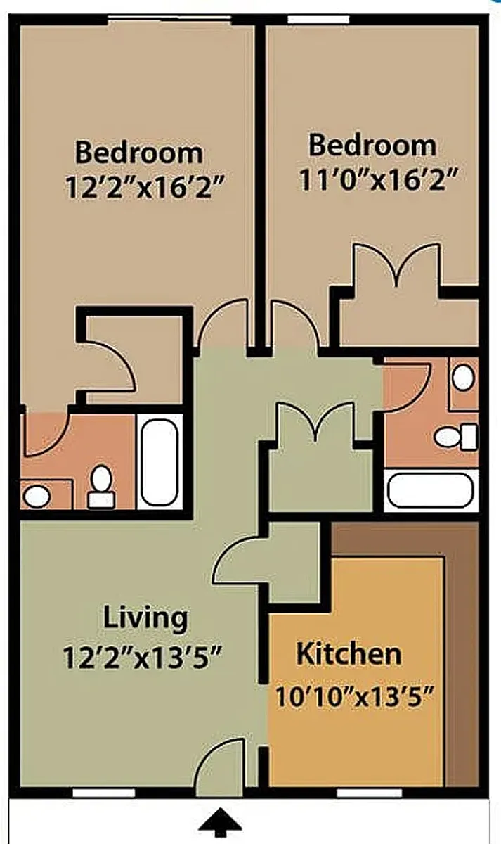 Floor plan 2X2-A