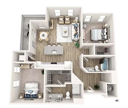 Floor plan B3