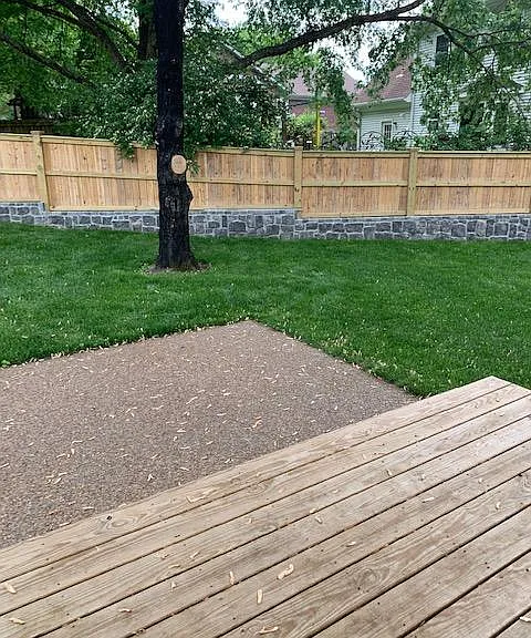 ...and more of the patio and back yard