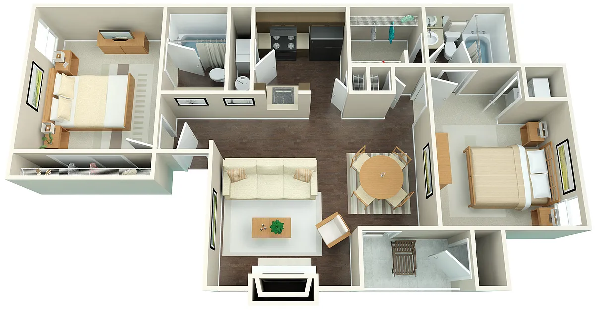 Floor plan 2X2