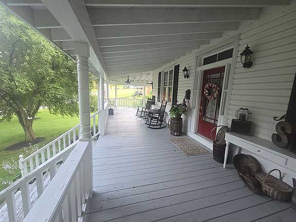 Front porch is 10' wide