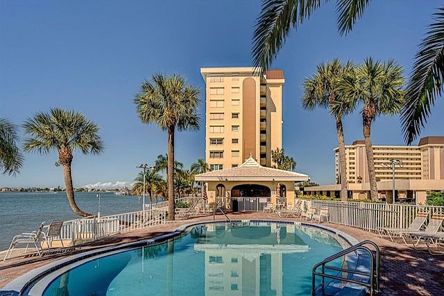 One of 2 heated pools