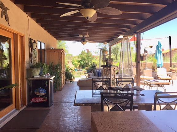 Extended back patio