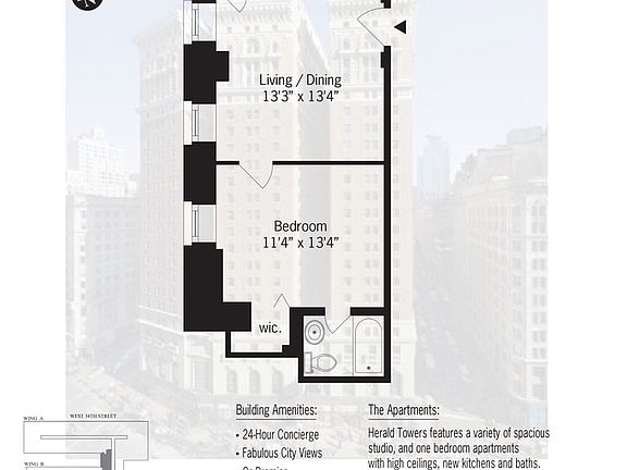 2nd image of 50 W 34th St APT 16A1