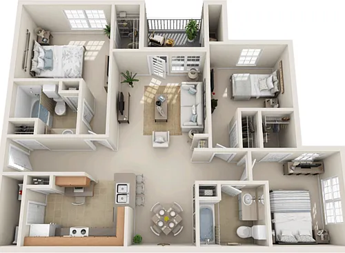 Floor plan C1 - Hampton