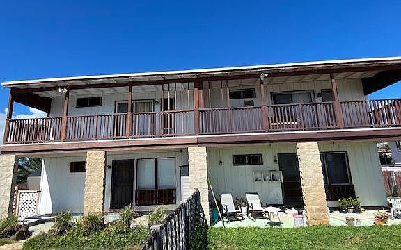 Back of duplex on the oceanside